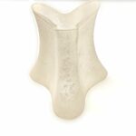 Solo vetro per serie KIM di Lotti decoro scavo bianco