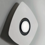 Demetra 1 lampada da parete/soffitto montatura in metallo bianco