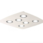 DEMETRA 6 plafoniera da soffitto in metallo bianco