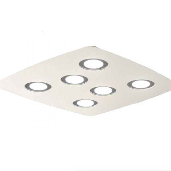 DEMETRA 6 plafoniera da soffitto in metallo bianco