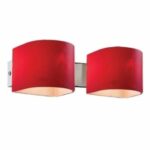 Puzzle/ap 2 applique da parete di Ideal Lux rosso