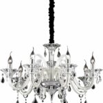 Colossal sp8 lampadario di Ideal Lux finitura avorio e trasparente