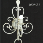 1009 Applique di Arte Lux 1 Luce E27 in ferro battuto decoro avorio sfumato oro