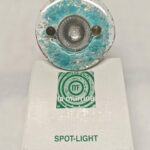 Faretto da incasso in vetro di murano LA MURRINA rotondo verde laguna GU.10