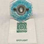 Faretto da incasso in vetro di murano LA MURRINA esagonale verde laguna GU.10