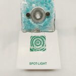 Faretto da incasso in vetro di murano LA MURRINA quadrato verde laguna GU.10