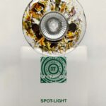 Faretto da incasso in vetro di murano LA MURRINA rotondo decoro liberty GU.10