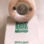 Faretto da incasso in vetro di murano LA MURRINA rotondo  decoro rosa GU.10