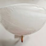 666 Applique di La Murrina montatura oro vetro pennellato bianco 1 luce  E27