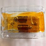 702 Applique La Murrina vetro cristallo trasparente e ambra