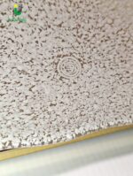 685 Plafoniera in vetro di Murano di La Murrina montatura oro vetro graniglia bianco cm 30x30 - immagine 3