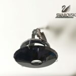 Atlas crystal faretto da incasso in cristallo Swarovski nero