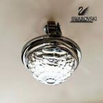 Vega faretto da incasso in cristallo Swarovski montatura cromo