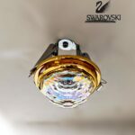 Vega faretto da incasso in cristallo Swarovski iride montatura dorata