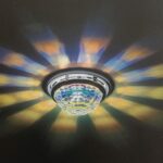 Alba faretto da incasso in cristallo Swarovski iride montatura cromo