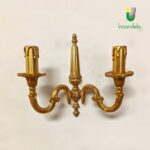 511 Applique a 2 luci di Ilar in ottone decoro oro francese