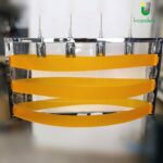 1037 Sospensione in metallo e fasce arancioni in plex