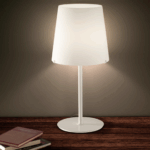 Mimosa lampada da tavolo in vetro soffiato in due finiture