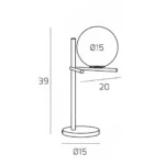 BOOMERANG 1200/P-SA led lampada da tavolo di Top Light - immagine 3