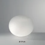 Bolero lampada da tavolo in vetro soffiato di DIGLASS Ø19