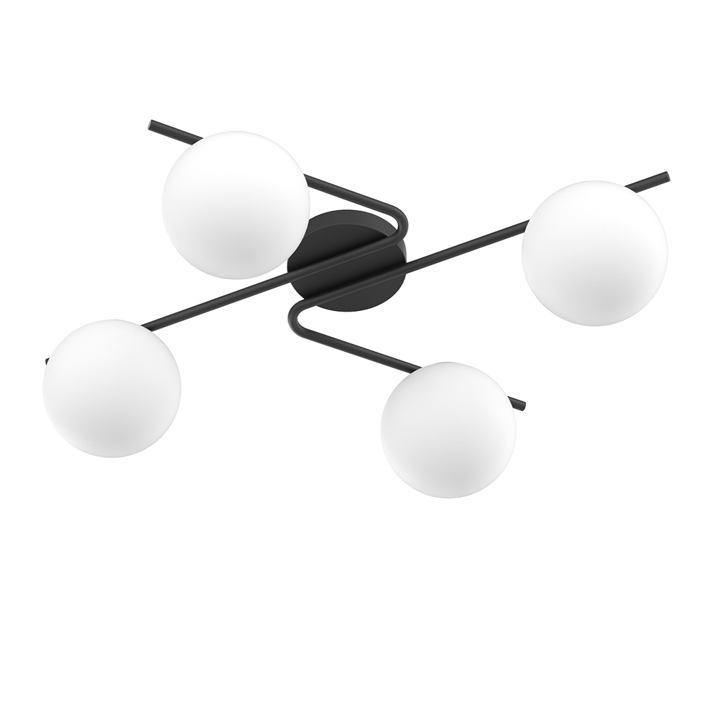 lampada-da-parete-soffitto-top-light-holly-1201-4-NE-1 1201/4 SA/NE HOLLY Plafoniera di di Top Light in due finiture - immagine 8