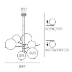 BOOMERANG 1200/6-SA sospensione di Top Light - immagine 2