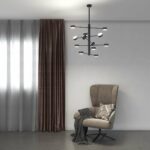 OCTOPUS PLAFONIERA DI TOP LIGHT  12 LUCI MODERNA ORIENTABILE IN 3 FINITURE