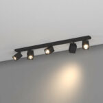 KIBO BINARIO DI TOP LIGHT CON FARETTI MODERNA 5 LUCI ORIENTABILI GU10 - immagine 3