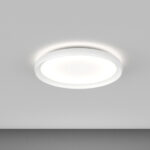 PLANA Plafoniera moderna biemissione luce LED CCT SWITCH metallo acrilico in 3 dimensioni e 3 colori - immagine 12