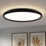 PLANA Plafoniera moderna biemissione luce LED CCT SWITCH metallo acrilico in 3 dimensioni e 3 colori - immagine 26
