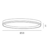 Aera Plafoniera di Top Light LED CCT MODERNA - immagine 5