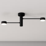 OCTOPUS PLAFONIERA DI TOP LIGHT  2 LUCI MODERNA ORIENTABILE IN 3 FINITURE - immagine 7