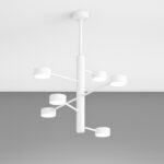 OCTOPUS PLAFONIERA DI TOP LIGHT  6 LUCI MODERNA ORIENTABILE IN 3 FINITURE - immagine 7