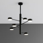 OCTOPUS PLAFONIERA DI TOP LIGHT  6 LUCI MODERNA ORIENTABILE IN 3 FINITURE - immagine 3