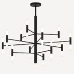 Space Lampadario di top Light design moderno in due finiture 24 x  G9 - immagine 7