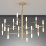 Space Lampadario di top Light design moderno in due finiture 24 x  G9 - immagine 3