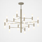 Space Lampadario di top Light design moderno in due finiture 24 x  G9 - immagine 2
