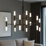 Space Lampadario di top Light design moderno in due finiture 18 x G9 - immagine 7