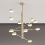 OCTOPUS PLAFONIERA DI TOP LIGHT  12 LUCI MODERNA ORIENTABILE IN 3 FINITURE - immagine 5