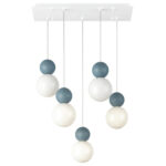 COTTAGE 1228 S5R SOSPENSIONE DI TOP LIGHT SU BASE RETTANGOLARE 4 FINITURE DIFFERENTI - immagine 5