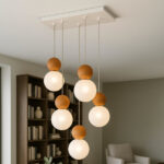 COTTAGE 1228 S5R SOSPENSIONE DI TOP LIGHT SU BASE RETTANGOLARE 4 FINITURE DIFFERENTI - immagine 4