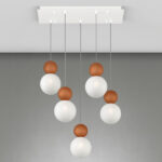 COTTAGE 1228 S5R SOSPENSIONE DI TOP LIGHT SU BASE RETTANGOLARE 4 FINITURE DIFFERENTI - immagine 3