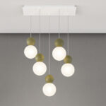 COTTAGE 1228 S5R SOSPENSIONE DI TOP LIGHT SU BASE RETTANGOLARE 4 FINITURE DIFFERENTI - immagine 13