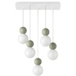 COTTAGE 1228 S5R SOSPENSIONE DI TOP LIGHT SU BASE RETTANGOLARE 4 FINITURE DIFFERENTI - immagine 12