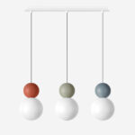 COTTAGE 1228 S3R SOSPENSIONE DI TOP LIGHT 3 LUCI SU BASE RETTANGOLARE 4 FINITURE DIFFERENTI - immagine 2