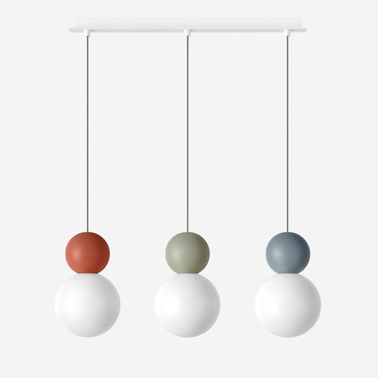 COTTAGE 1228 S3R SOSPENSIONE DI TOP LIGHT 3 LUCI SU BASE RETTANGOLARE 4 FINITURE DIFFERENTI - immagine 2