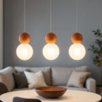 COTTAGE 1228 S3R SOSPENSIONE DI TOP LIGHT 3 LUCI SU BASE RETTANGOLARE 4 FINITURE DIFFERENTI - immagine 11