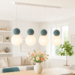 COTTAGE 1228 S4R SOSPENSIONE DI TOP LIGHT 8 LUCI SU BASE RETTANGOLARE 4 FINITURE DIFFERENTI - immagine 4