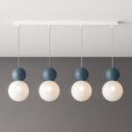 COTTAGE 1228 S4R SOSPENSIONE DI TOP LIGHT 8 LUCI SU BASE RETTANGOLARE 4 FINITURE DIFFERENTI - immagine 3