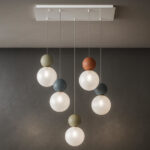 COTTAGE 1228 S5R SOSPENSIONE DI TOP LIGHT SU BASE RETTANGOLARE 4 FINITURE DIFFERENTI - immagine 9